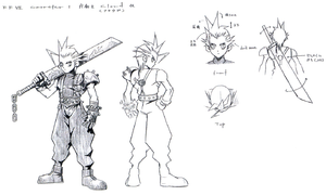 Cloud Strife early sketches.png